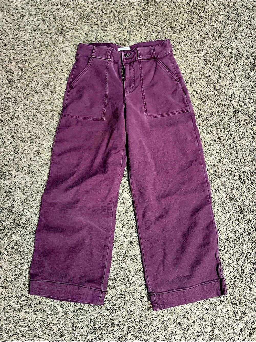Maurices Women's Wide Leg Pants in Purple Size 8